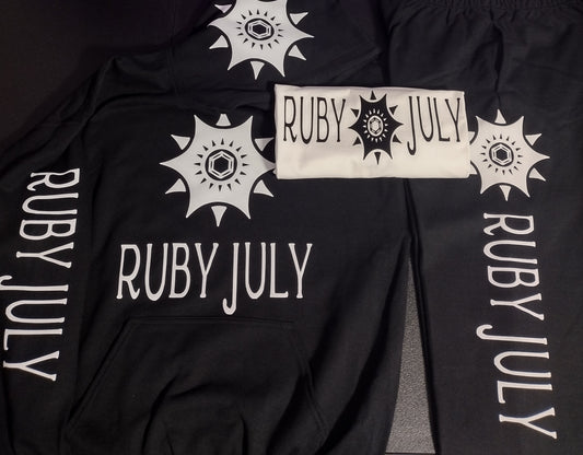 Ruby July Hoodie Outfit Black and White