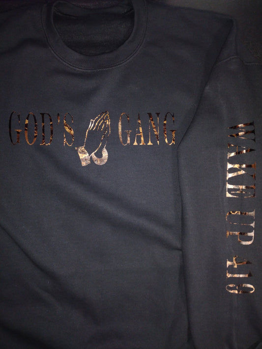 Ruby July's Custom "God's Gang" sweater "wakeup 419"