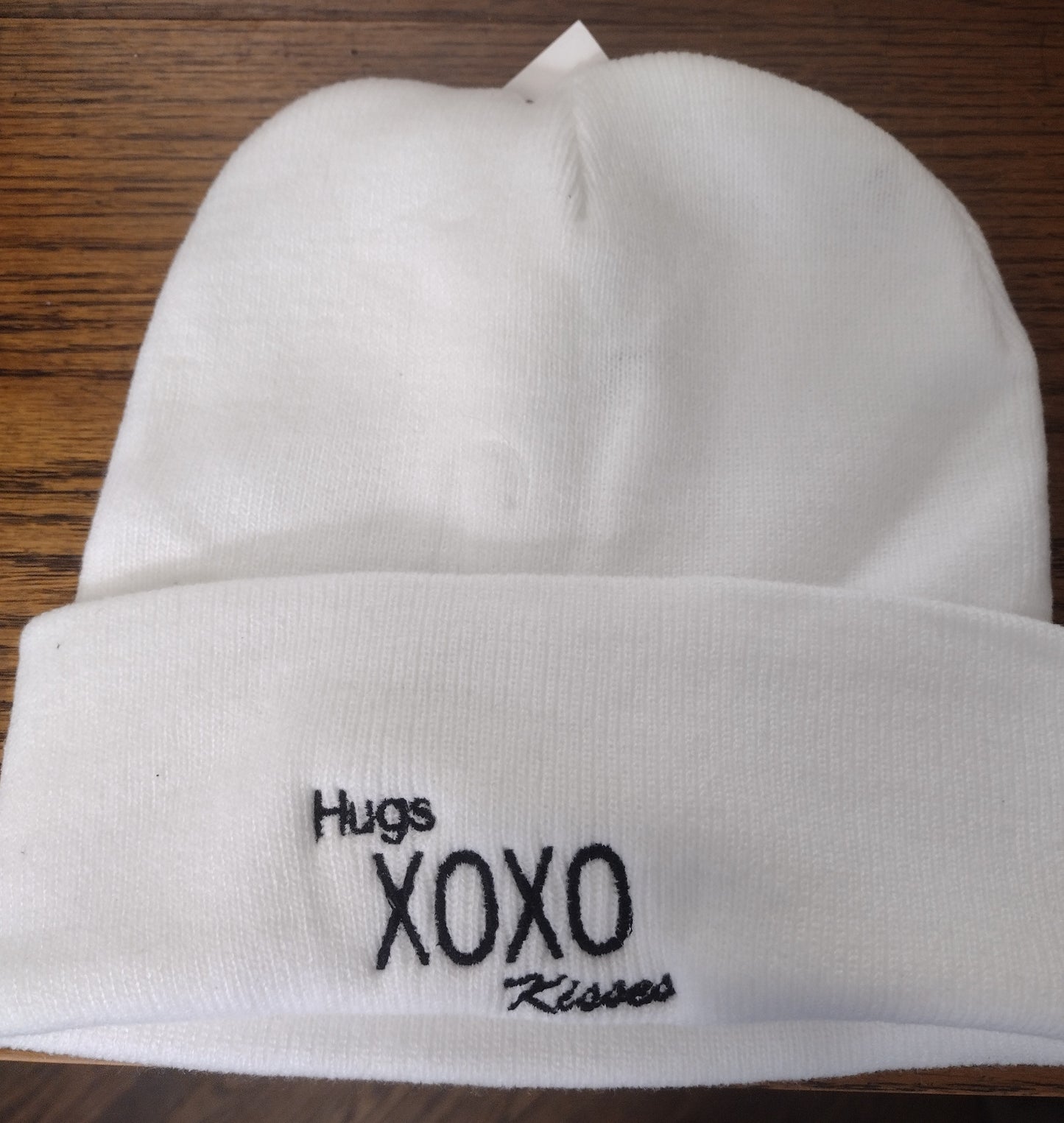 Ruby July XOXO Embroidered Sweater Crew Neck and Beanie hat