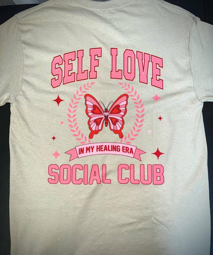Valentine's Day "In My Healing Era" T- Shirt Front and Back Image