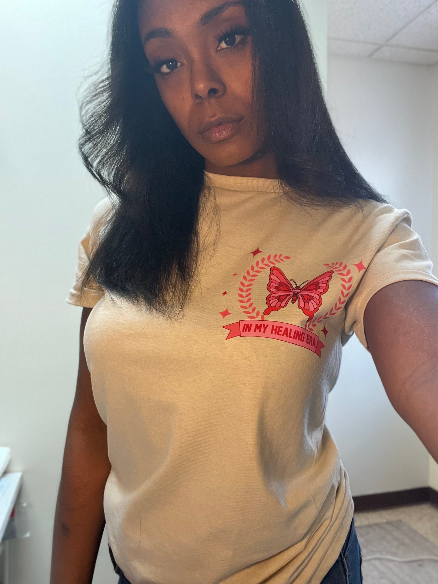 Valentine's Day "In My Healing Era" T- Shirt Front and Back Image